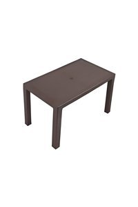 Admhome Dikdörtgen Rattan 70x120 cm Kahverengi Kamp Masası