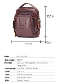 Bull Captan Küçük Tesettür Crossbody Siyah Erkek Sırt Çantası