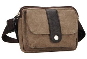 Generic Çok Fonksiyonlu Kanvas B Crossbody Siyah Erkek Sırt Çantası