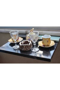 Croise Katlanabilir Dikdörtgen Suntalam 32x35 cm Siyah Kamp Sehpası
