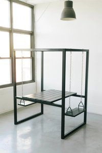 Hediye365 Dikdörtgen Ahşap 120x140 cm Siyah Kamp Masası