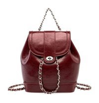 Worryfreeshopping Zincir Crossbody Bag8544 Beyaz Kırmızı Kadın Sırt Çantası