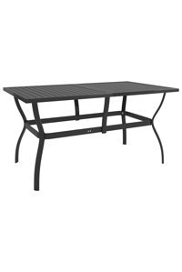 Vidaxl Dikdörtgen Çelik 80x140 cm Antrasit Kamp Masası