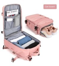 Relaxed Çok Bölmeli Mavi Kadın Sırt Çantası