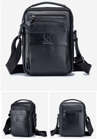 Laoshızı Retro Günlük Crossbody Siyah Erkek Sırt Çantası