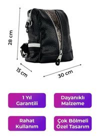 Kriste Bell Siyah 26457 Kadın Sırt Çantası