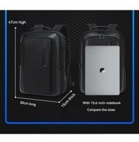 Wyanet Hespero Usb Şarjlı Büyük Kapasiteli Siyah Erkek Sırt Çantası