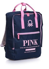 United Colors Of Benetton Bnt03818 Lacivert Pembe Kadın Sırt Çantası