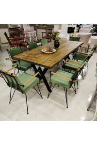 Altan Home Dikdörtgen Ahşap 90x180 cm Kahverengi Kamp Masası