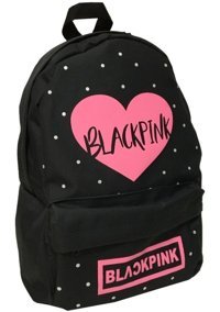 Butik Buruc Siyah Black Pink Yazı Baskılı 18755 Siyah Kadın Sırt Çantası