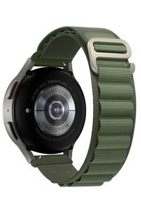 Novstrap Galaxy Watch 4-5-Classic-Watch 5 Pro 42-46 mm Yetişkin Akıllı Saat Kordonu Yeşil