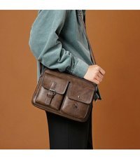 Wyanet Hespero Retro Crossbody Koyu Kahverengi Erkek Sırt Çantası