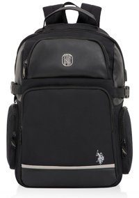 U.S. Polo Assn. 23632 Laptop Bölmeli Siyah Erkek Sırt Çantası