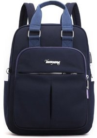 Forestbird Usb Şarj Portu Navy Blue Kadın Sırt Çantası