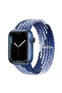 Shinytech Naylon 42-45-49 mm Yetişkin Akıllı Saat Kordonu Mavi