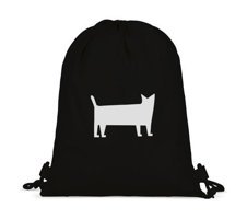 Tabby Design Siyah Kedi Büzgülü Siyah Kadın Sırt Çantası