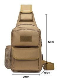 Yyoaka Taktik Kemeri Crossbody Mini Siyah Erkek Sırt Çantası