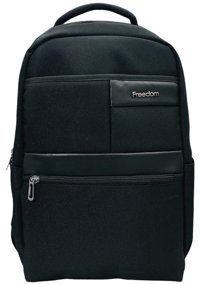 Necati Tek Bölmeli 15.6 İnc Petli Laptop Bölmeli Siyah 666 Erkek Sırt Çantası