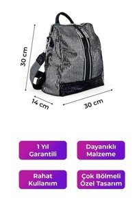 Kriste Bell Gümüş 26180 Kadın Sırt Çantası