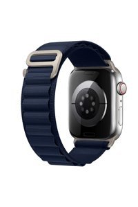 Psgt 3-4-5-6-7-8-Se Hasır 42-44-45-49 mm Yetişkin Akıllı Saat Kordonu Lacivert