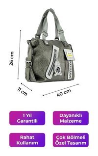 Generic Kriste Bell Pewter 26452 Kadın Sırt Çantası