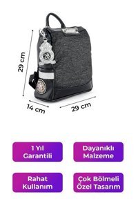 Kriste Bell Siyah 26449 Kadın Sırt Çantası