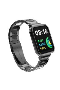 Fibaks Watch 2 Lite Çelik Yetişkin Akıllı Saat Kordonu Siyah