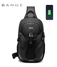Bange Y Usb Business Crossbody Siyah Erkek Sırt Çantası