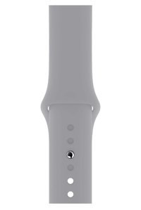 Fibaks 2-3-4-5-6-7-Se Silikon 38-40-41 mm Yetişkin Akıllı Saat Kordonu Gri