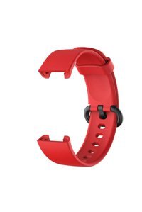Fibaks Mi Watch Lite Silikon Yetişkin Akıllı Saat Kordonu Kırmızı