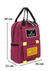Case Club 860 Bordo Günlük El Kadın Sırt Çantası