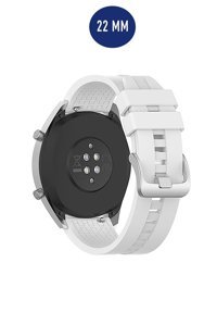 Conocer Watch Gt-Gt2-Gt3-Gt2e-Gt2 Pro-Gt3 Pro-Watch 3 Pro Silikon Yetişkin Akıllı Saat Kordonu Beyaz