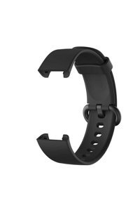 Fibaks Mi Watch Lite Silikon Yetişkin Akıllı Saat Kordonu Siyah