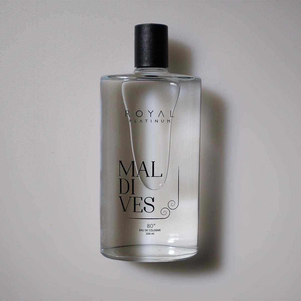 Royal Platinum Maldivler Fresh Cam Şişe Kolonya 200 ml