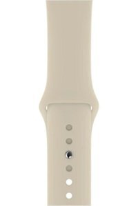 W Wopiece 2-3-4-5-6-7-Se Silikon 38-40-41 mm Yetişkin Akıllı Saat Kordonu Bej