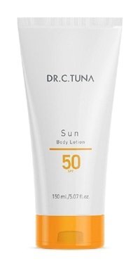 Farmasi Dr. C. Tuna Sun 50 Faktör Tüm Ciltler İçin Nemlendirici Suya Dayanıklı Vücut Güneş Losyonu 150 ml