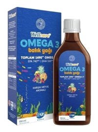 Wellcare Omega 3 Fish Oil Yetişkin Balık Yağı 150 ml