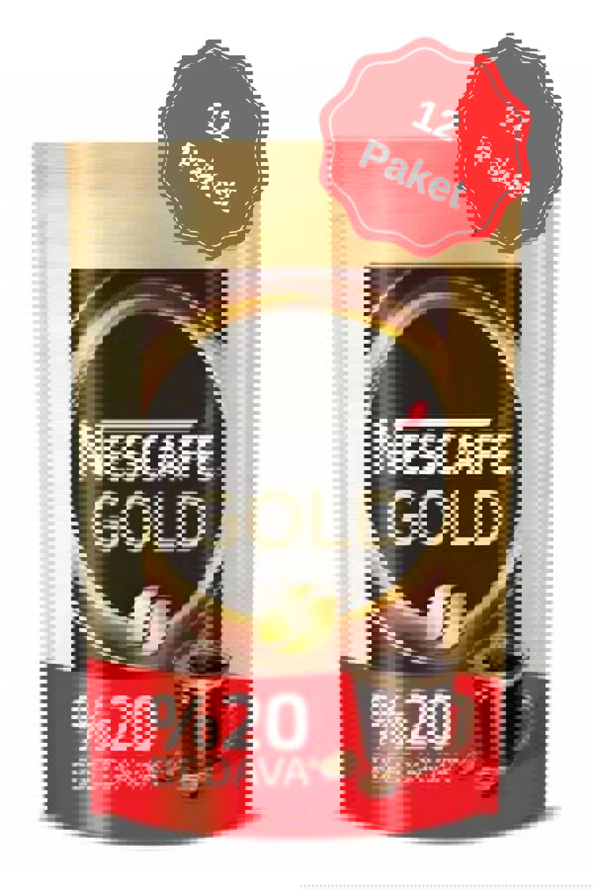 Nescafe Gold Paket Granül Kahve 12x180 gr
