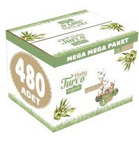 Baby Turco Mega Ultra 5 Numara Organik Bantlı Bebek Bezi 480 Adet
