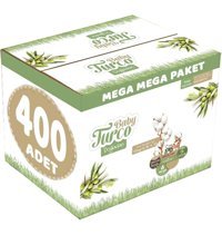 Baby Turco Doğadan Mega 6 Numara Organik Cırtlı Bebek Bezi 400 Adet