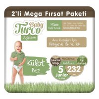 Baby Turco Doğadan 5 Numara Organik Külot Bebek Bezi 232 Adet