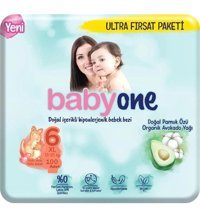 Babyone Süper Fırsat Paketi 6 Numara Organik Cırtlı Bebek Bezi 100 Adet