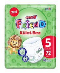 Goo.n Cilt Dostu 5 Numara Külot Bebek Bezi 72 Adet