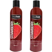 Deep Fresh Çilekli Duş Jeli 2x400 ml