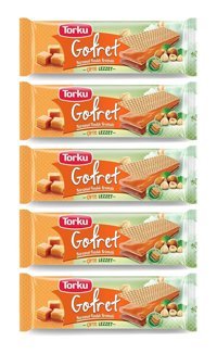 Torku Çifte Lezzet Fındık - Karamel Gofret 5x142 gr
