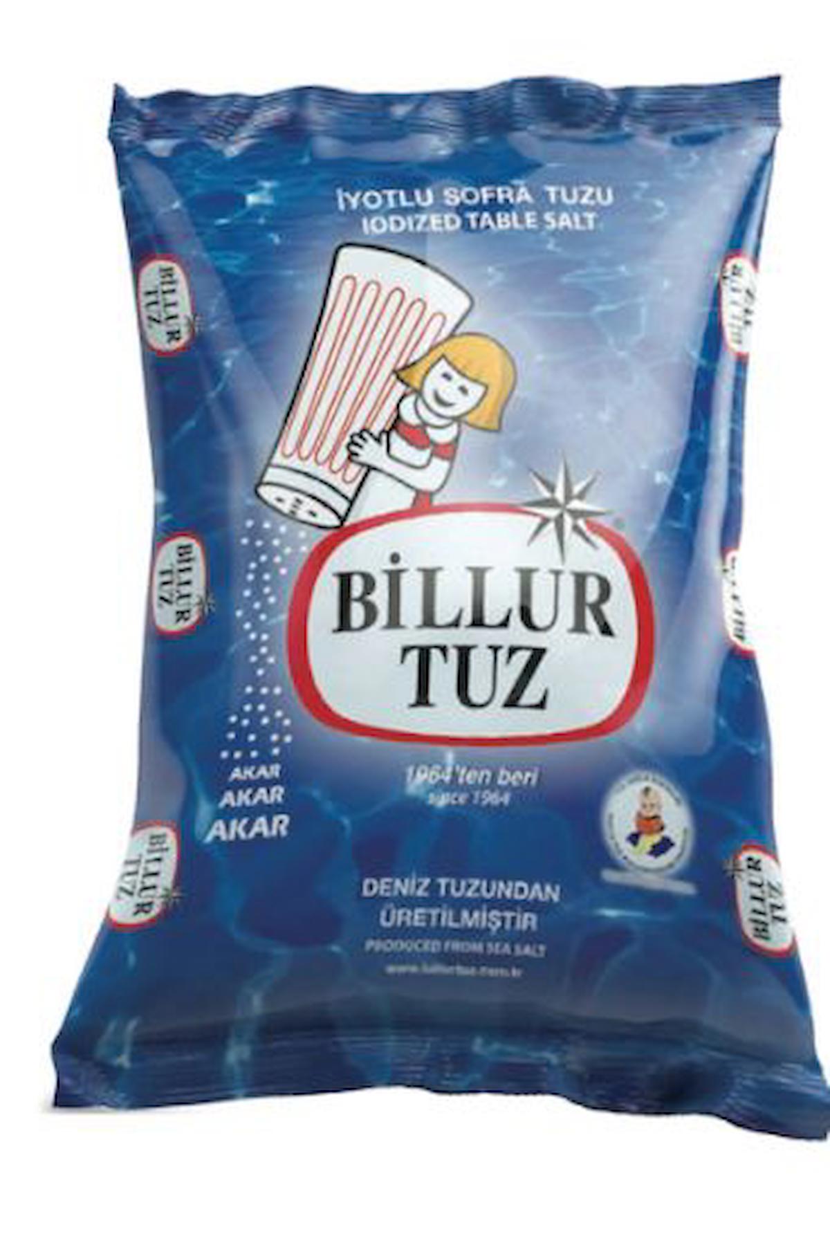 Billur İyotlu Toz Deniz Tuz Paket 12x750 gr