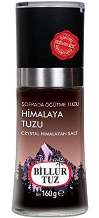 Billur Kristal Himalaya Tuz Değirmen 160 gr