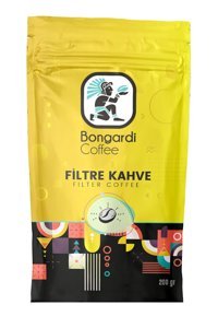 Bongardi Coffee Intense Sade Aromalı Arabica Çekirdek Filtre Kahve 200 gr