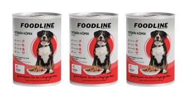 Foodline Kuzu Yaş Köpek Maması 3 x 400 gr 3'lü