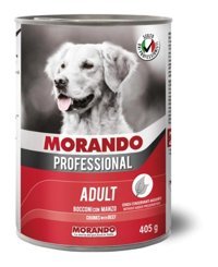 Morando Professıonal Biftekli Parça Etli Yaş Köpek Maması 405 gr Tekli